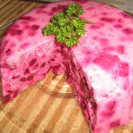 Рецепт Мусса из сельди и свеклы