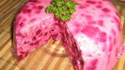 Рецепт Мусса из сельди и свеклы