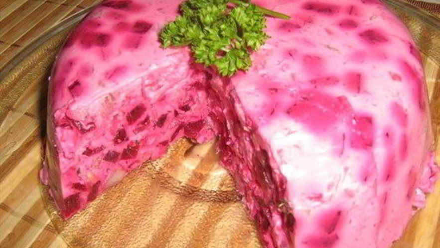 Рецепт мусса из сельди и свеклы