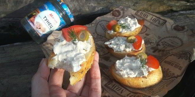 Рецепт мусса из тунца с творожным сыром