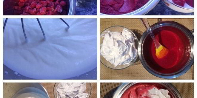 Рецепт муссового десерта малинового рай