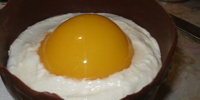 Рецепт пасхальных шоколадных яиц с творожным муссом