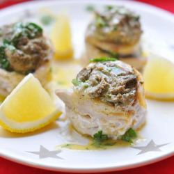 Рецепт Рыбных рулетиков с грибным муссом