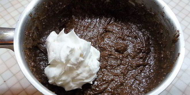 Рецепт шоколадна-сливочного мусс на манной крупе