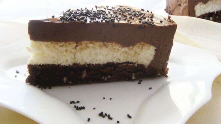 Рецепт торта-мусса кокос в шоколаде