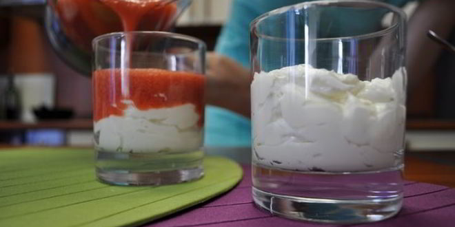 Рецепт творожно-клубничного мусс