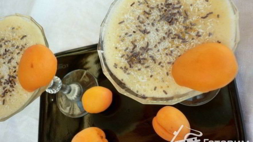 Рецепт яблочно-абрикосового мусс на сыворотке