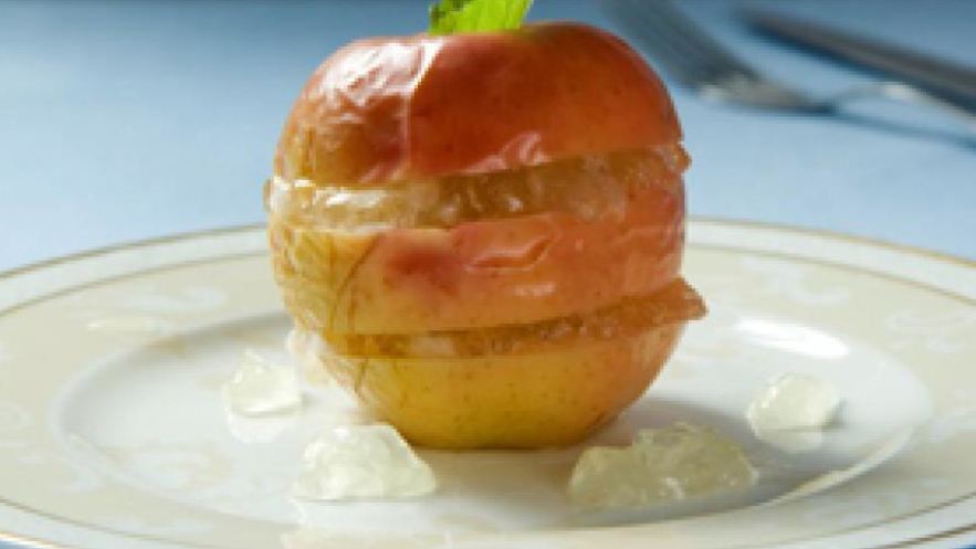 Рецепт яблок с лимонным муссом