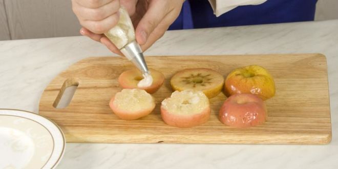 Рецепт яблок с лимонным муссом