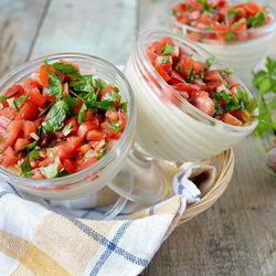 Рецепт Панны котта из цветной капусты с сыром Джюгас