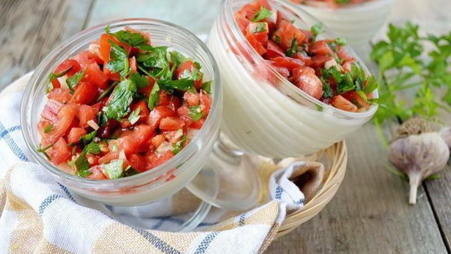 Рецепт панны котта из цветной капусты с сыром джюгас