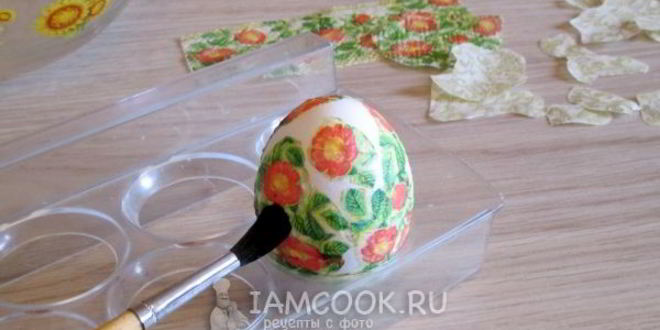 Рецепт декупажа пасхальных яиц