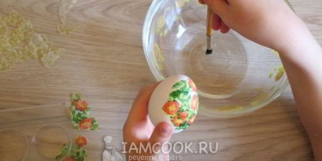 Рецепт декупажа пасхальных яиц