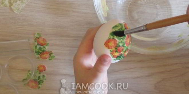 Рецепт декупажа пасхальных яиц