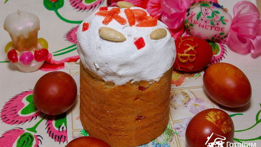 Рецепт кулича на заварном тесте