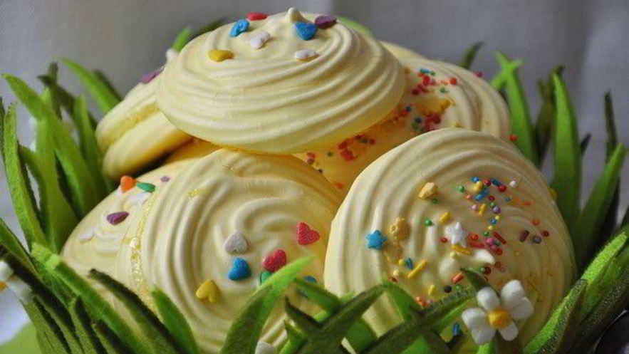 Рецепт лимонного пасхального безе