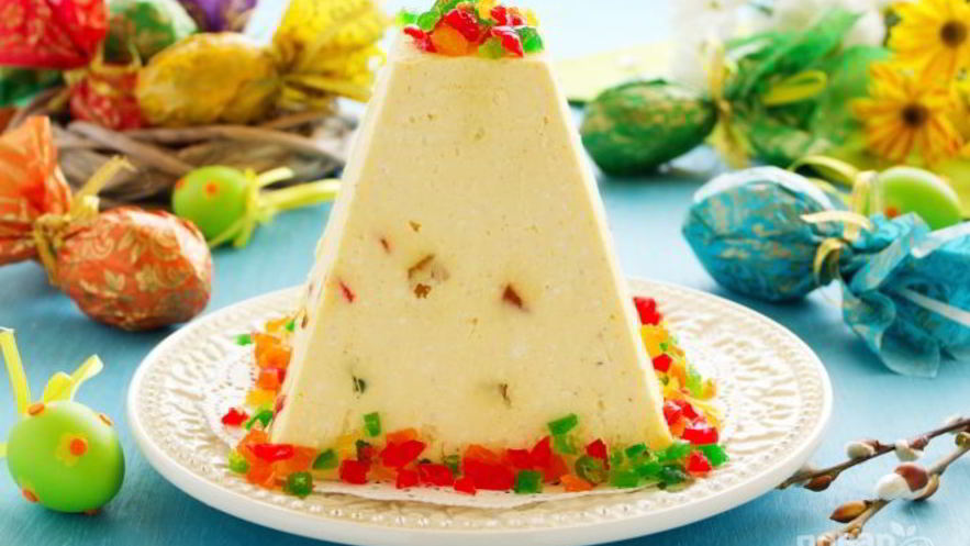 Рецепт пасхального кулича из творога