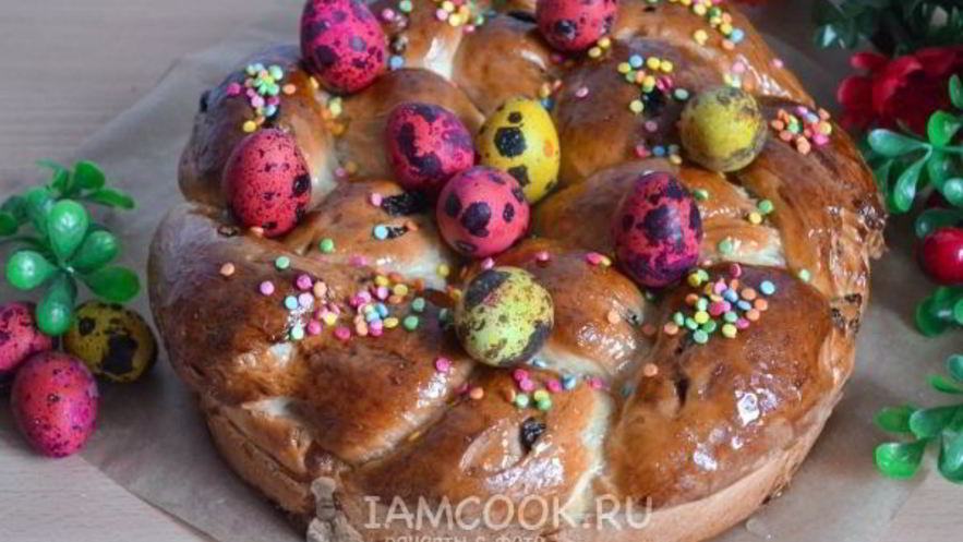 Рецепт пасхального венка
