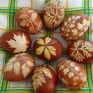 Рецепт Пасхальных крашеных яиц