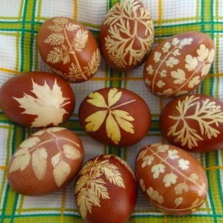 Рецепт Пасхальных крашеных яиц