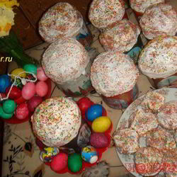 Рецепт Пасхальных куличей с изюмом