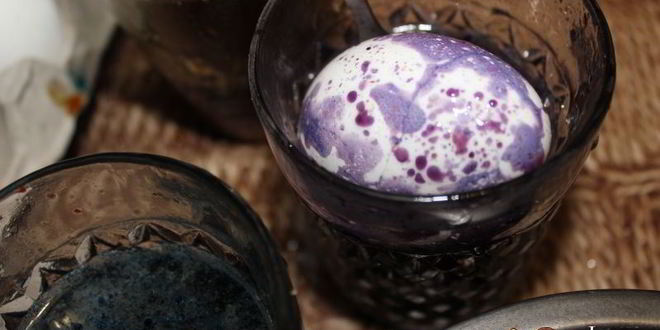 Рецепт пасхальных яиц крапинка