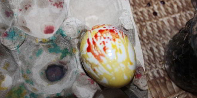 Рецепт пасхальных яиц крапинка