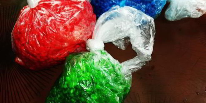 Рецепт пасхальных яиц окрашенных цветным рисом