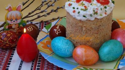 Рецепт СалатПасхального кулича