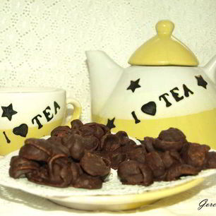 Рецепт Песочных шоколадных роз