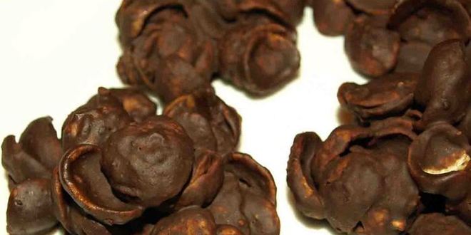 Рецепт песочных шоколадных роз