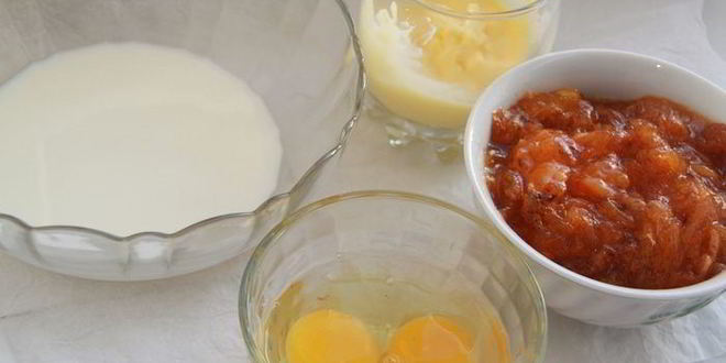 Рецепт пудинга с хурмой