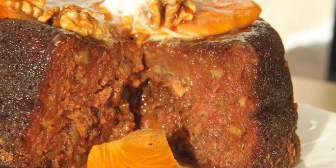 Рецепт пудинга с хурмой