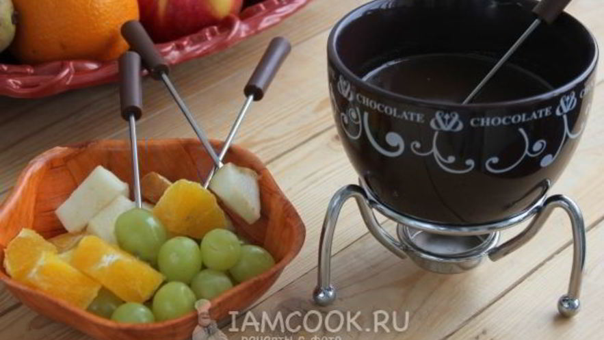 Рецепт шоколадного фондю