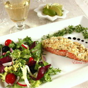 Рецепт Слоеного лосося и супербыстрый десерт