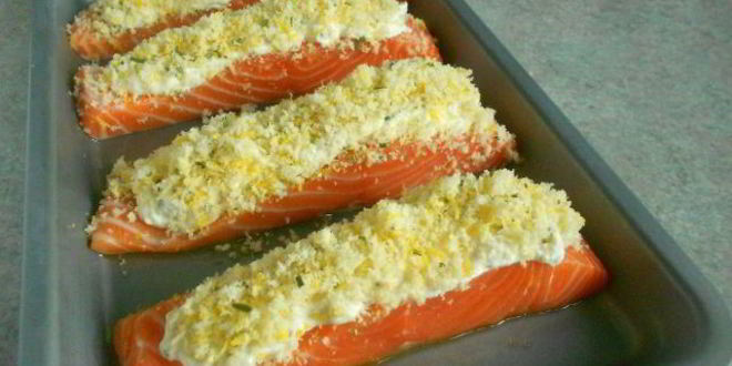 Рецепт слоеного лосося и супербыстрый десерт