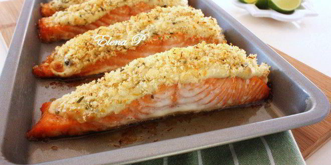 Рецепт слоеного лосося и супербыстрый десерт