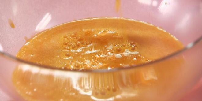 Рецепт чайного суфле с облепиховым соусом