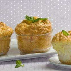 Рецепт Дважд запеченное суфле с козьим сыром