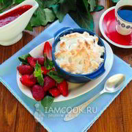 Рецепт Клубничного суфле десерт за 5 минут