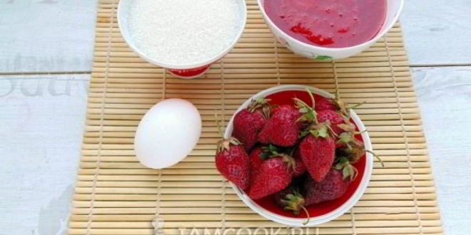 Рецепт клубничного суфле десерт за 5 минут