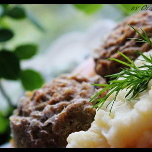 Рецепт Мясного суфле с персиками