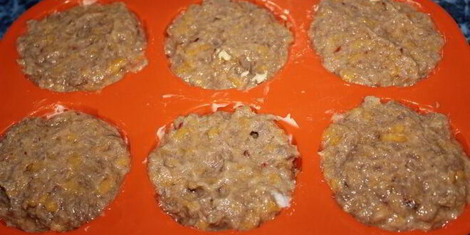 Рецепт мясного суфле с персиками