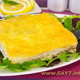 Рецепт Рыбы в сырном суфле