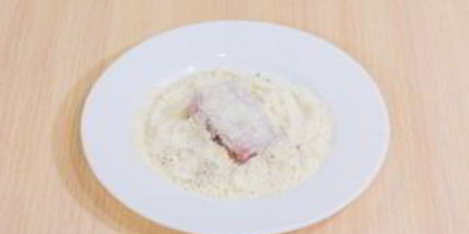 Рецепт рыбы в сырном суфле