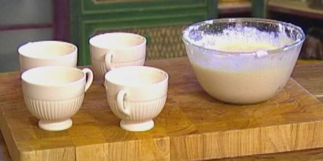 Рецепт суфле с голубым сыром и мускатным орехом