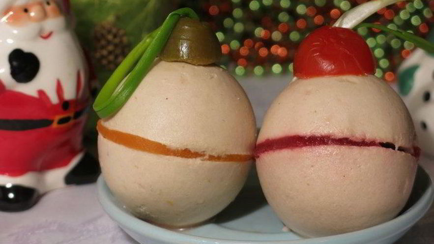 Рецепт суфле с тунцом елочный шар