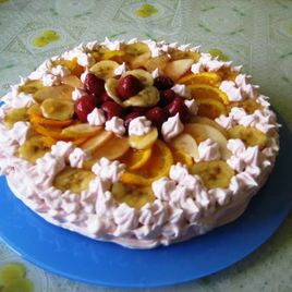 Рецепт Торта-суфле с фруктами