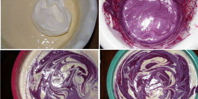 Рецепт творожного суфле с черникой