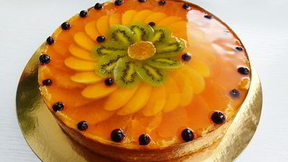 Рецепт Творожного суфле с фруктами